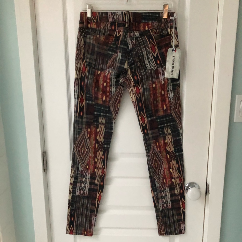 NWT Etienne Marcel Patterned Pants 27